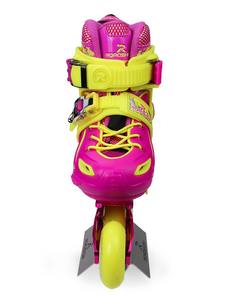 Pattini in linea Lexiu KX2 per bambini 3-5-6-8-10 anni, unisex, per principianti, comodi, scarpe fantasia - Product Image 4