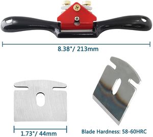Cepillo de hierro ajustable para aves, herramienta de mano para cortar madera, tallado y carpintería, con Base plana y cuchilla de Metal - Product Image 2