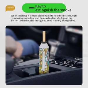 Cendrier de voiture universel écologique et durable pour cigares, à usage quotidien, pour extérieur, à fumée grossière, moyenne ou fine, avec élimination rapide de la poussière - Product Image 4