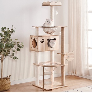 Conception personnalisée d'<span class=keywords><strong>appartement</strong></span> pour <span class=keywords><strong>chat</strong></span> et maison pour animaux de compagnie avec structure d'escalade en sisal et jouets pour chats, <span class=keywords><strong>accessoires</strong></span> pour animaux de compagnie, produits pour animaux de compagnie, arbre à <span class=keywords><strong>chat</strong></span> - Product Image 6