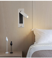 Foco de luz LED de fondo ajustable, 3W, 6W, 3000K, luces de lectura montadas en la pared