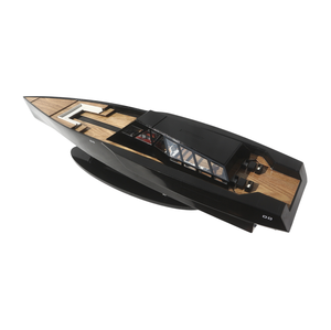 Gia nhien โมเดลเรือเร็วทันสมัยทำจากไม้ทาสีดำ118ไฟฟ้า - Product Image 1