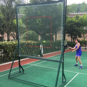 Mobile Tennis Wall <b>Net</b> Practice Portable <b>Rebound</b> Training Device Outdoor Tennis Training Aids Green PP Material - Product Image 3