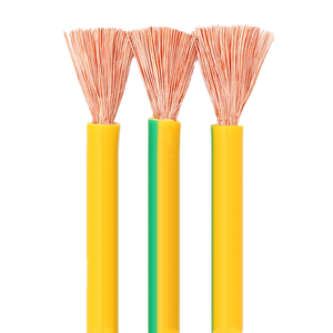 Câble de terre industriel flexible en PVC à âme unique, vert-jaune, 16 mm, 750 V, 10 m, référence 4520006 H07V-K, conducteur de protection - Product Image 1