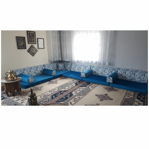 Customizable Arabic Majlis <b>Moroccan</b> Traditional Floor <b>Sofa</b> Set L-Shaped U-Shaped Options for Apartment Living Room Furniture - Product Image 3