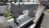 Machine à coudre industrielle à point noué Jukky 0303 pour vêtements et cuir, professionnelle, pour usage domestique, avec moteur de table