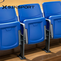 Siège de stade pliable avec dossier, structure métallique, chaise pliable pour tribune, pour arène sportive