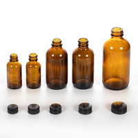 Sampel Gratis Harga Bagus Penjualan Panas Botol Minyak Atsiri Amber 15ml 30ml 50ml 100ml Botol Kaca Amber Dengan Tutup Sekrup