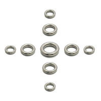 Accessoires de pêche en acier inoxydable de haute qualité, anneaux de pêche solides, anneaux de pêche de 3,5 mm à 14 mm