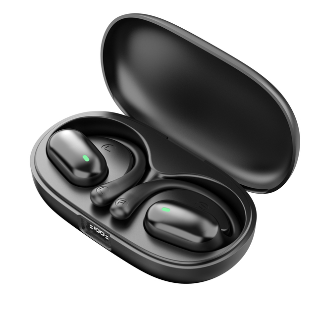New Trend ENC Wireless for 5.3 Ear-Clip Style 300mah Battery IPX7 Waterproof LED Comfortable Wear X18 Hifi Earphone