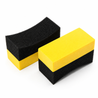 Bloc applicateur en mousse carré pour lustrage de pneus, outil de detailing automobile pour le soin des roues
