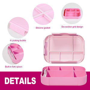 Vendita calda porta pranzo in plastica portatile per bambini stile Bento contenitore per alimenti sigillati conservazione di alimenti caldi-eccellente per la scuola asilo nido - Product Image 4