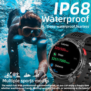 LIGE BWHT33 SDK フラッシュライト搭載スマートウォッチ メンズ向け 長時間バッテリー フィットネストラッカー 通話対応 コンパス スマートウォッチ Android IOS対応 - Product Image 4