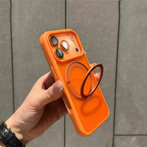 Coque <span class=keywords><strong>de</strong></span> téléphone magnétique rotative à 360° avec support anneau et chargement sans fil, antichoc, pour iPhone 17 16 15 14 – Meilleure vente - Product Image 2