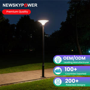 Lampes solaires décoratives rechargeables DC de grande taille, rondes, pour poteaux de clôture, idéales pour les allées extérieures et les cours d'hôtels - Product Image 5