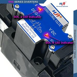 วาล์วโซลินอยด์ไฮดรอลิก Hanshang รุ่น DSG ซีรีส์ 4 พอร์ต 3 ตำแหน่ง วาล์วควบคุมทิศทางสแตนเลส ขนาด NG6 เบอร์ 6 - Product Image 5