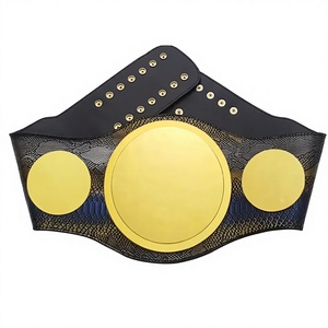 Ceinture de championnat de lutte personnalisée, logo personnalisé, nom gravé, trophée sportif, plaqué or, championnat - Product Image 1
