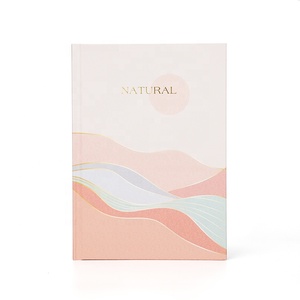 A5 Simple Style and Beautiful Cover <strong>Soft</strong> Lamination Foil Stamp Design <strong>Case</strong> Binding Hardcover Journal <strong>Notebooks</strong> - Product Image 4