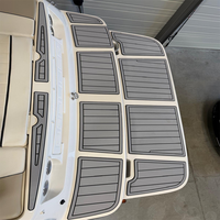 Tapis de pont en mousse EVA pour plateforme de bain et cockpit de bateau Bayliner 195 BR 2012, style SeaDek MarineMat Gatorstep, auto-adhésif