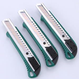 Couteau utilitaire Lanbaolu 2239-8 avec manche vert et lame réglable pour couper le papier, le film et les emballages - Product Image 5