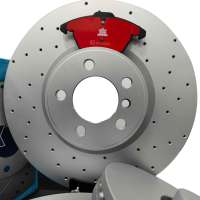 Rotor de disco de freno delantero ventilado certificado ISO9001 Compatible con BMW F30 Toyota Camry BMW M4 M5 KIA Renault modelos de coche trasero