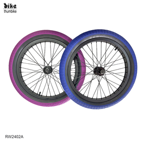 Llanta de aleación de <span class=keywords><strong>aluminio</strong></span> con neumático de color personalizado, juego de ruedas de bicicleta BMX de 20 pulgadas - Product Image 4