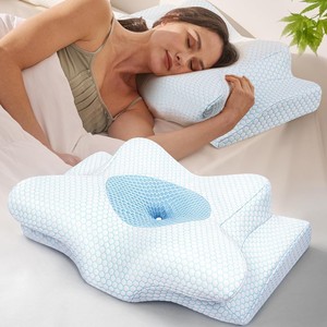 Almohada de Soporte Terapéutico con Espuma Viscoelástica y Gel Refrigerante para Dormir de Lado y Boca Arriba, para Mejorar el Descanso - Product Image 3