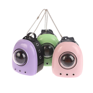 <strong>Small</strong> Pet Ornament Bag Backpack for 15/17cm <strong>Dolls</strong> Cute Mini Pet Cat Space Accessories Made of Durable <strong>Plastic</strong> - Product Image 1