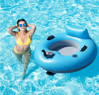 Nouveau 2026 Flotteur de piscine gonflable motorisé à moteur unique avec dossier et hélice, transat électrique pour adultes, pour le plaisir aquatique estival