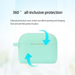 Étui pour écouteurs en silicone souple pour <span class=keywords><strong>Airpods</strong></span> <span class=keywords><strong>Pro</strong></span> 1 <span class=keywords><strong>2</strong></span> étui de protection pour Apple <span class=keywords><strong>AirPods</strong></span> 1 <span class=keywords><strong>2</strong></span> <span class=keywords><strong>3</strong></span> 4 (écouteurs non inclus) - Product Image 4