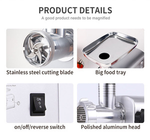 <span class=keywords><strong>Demaria</strong></span> — broyeur de viande en acier inoxydable, prêt à l'emploi, broyeur des os de poulet pour les animaux, livraison gratuite - Product Image 2