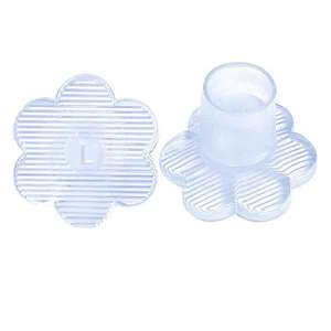 Protège-chaussures à talons hauts en PVC en forme de fleur, antidérapant et amortissant, pour herbe, embout de protection pour talons hauts - Product Image 1