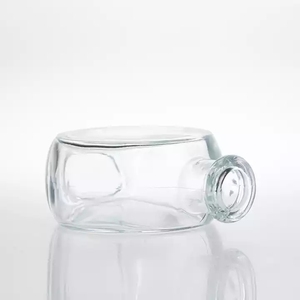 Conception de Logo client 700ml bouteille vide de Whisky <span class=keywords><strong>Vodka</strong></span> en verre plat avec bouchon - Product Image 2