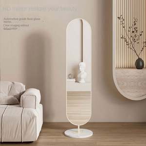 2025 espejo de piso de longitud completa Ins personalizado moderno giratorio para sala de estar vestidor Internet celebridad hogar artículo de tendencia - Product Image 3