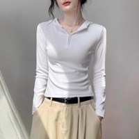 Pull fin à capuche pour femme, style coréen, col semi-ouvert zippé, manches longues, nouvelle mode automne 2025, coupe ajustée