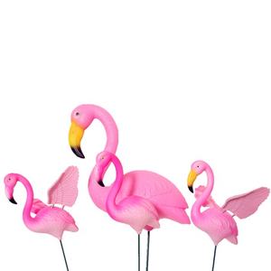 안뜰을위한 대형 핑크 플라밍고 장식 맞춤형 야외 정원 장식 예산 친화적 인 PE 플라스틱 새 모델 - Product Image 6