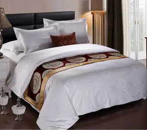 تستخدم الانسجه الجملة مجموعة فندقية 100% القطن أو T/C ماصة أطقم أغطية سرير مبطنة المعزي للمنزل و فندق