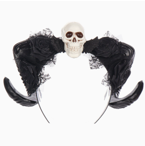 Diadema de Flores de Malla para Mujer, Estilo Horror de Halloween, para Fiestas y Bailes, de Gran Venta - Product Image 4