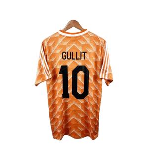 Maillot de football rétro vintage Holland Van <span class=keywords><strong>Baten</strong></span> BERGKAMP de 1988, légende du football néerlandais, broderie Gullit - Product Image 2