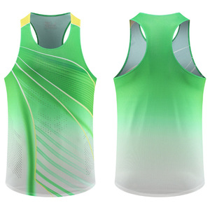 Débardeurs de sport respirants en maille polyester et élasthanne pour hommes, <span class=keywords><strong>sans</strong></span> manches, pour la course, la gym et l'entraînement de marathon – Vente en gros - Product Image 3
