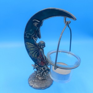 Fairy Moon <b>Candle</b> Holder Alloy Decorative Home Decoration Irregular Shape Embossing Printing - Product Image 2
