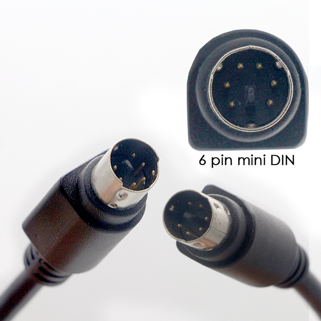 OEM Factory Custom Shield Braid Twisted Pair S-Video Mini DIN 6 Pin Male to Male Cable for Speakers Keyboards Mice Audio Devices