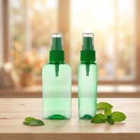 Vente flash - Contenant cosmétique 60 ml - Flacon pulvérisateur de parfum en plastique vert transparent