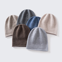 Bonnets en cachemire de luxe avec des chapeaux tricotés personnalisés et chauds pour l'hiver