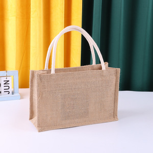 <strong>Custom</strong> logo <strong>Wholesale</strong> Printed Burlap Handbag Eco Reusable Shopping <strong>Jute</strong> Beach <strong>Tote</strong> <strong>Bag</strong> - Product Image 1