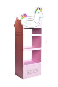 High Quality Custom Printed Pink Cartoon Cardboard Toy <strong>Display</strong> Stand Light Duty Supermarket <strong>Rack</strong> for Grocery Store Plush <strong>Rack</strong> - Product Image 5