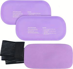 REVIX Paquete de 2 Compresas Frías/Calientes Reutilizables con Correa Ajustable y Envolturas Flexibles para Articulaciones, Manguito Rotador y Rodillas (10x5" Azul) Clase II - Product Image 2