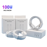Vente en gros 1M Charge rapide USB C Type C Câble de données 5A PD 100W Cuivre pur Schnellladekabel Câble de 3 pieds