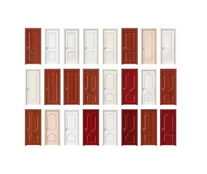 A buon mercato interno HDF modellato porte in legno camera interna prevenzione degli insetti e resistente all'acqua camera da letto porta in legno - Product Image 3
