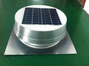 Ventilador Solar <span class=keywords><strong>para</strong></span> Ático de 15W, Ventilador de Techo con Carcasa de Aluminio Resistente a la Corrosión, Motor CC Sin Escobillas Personalizado <span class=keywords><strong>para</strong></span> Ventilación Doméstica - Product Image 2